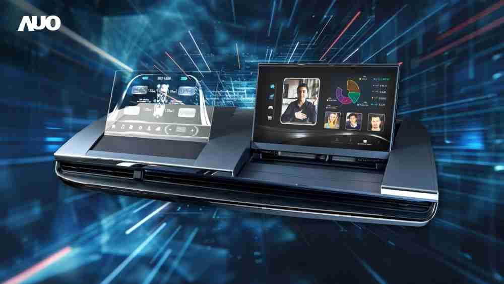 赏金国际Micro LED Display HMI解决方案打造透明Micro LED前座仪表，，呈现信息并保留驾驶视野开阔；亦为副驾驶座乘客打造收放自如的Micro LED屏幕，，，，在不影响显示质量的前提于显示区内建镜头，，，，让用户能与视讯对象直接眼神接触，，，，提供绝佳的双向沟通体验